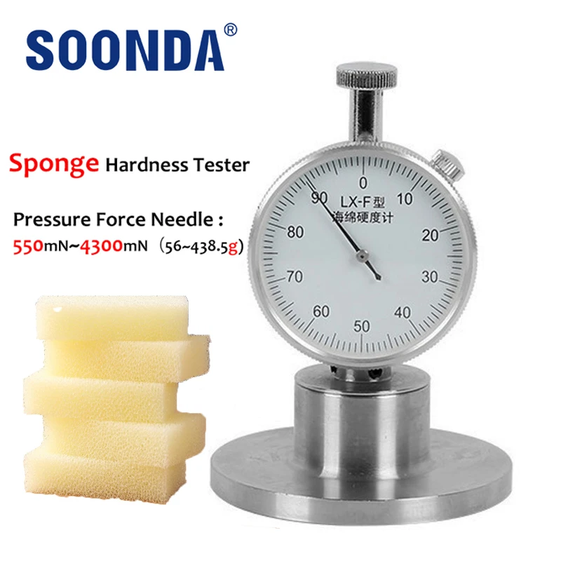 

Dial Sponge Hardness Tester For Sponge Foam Pearl Cotton Hardness Measurement Testing Shore Rubber Foam Product Hardness Tester