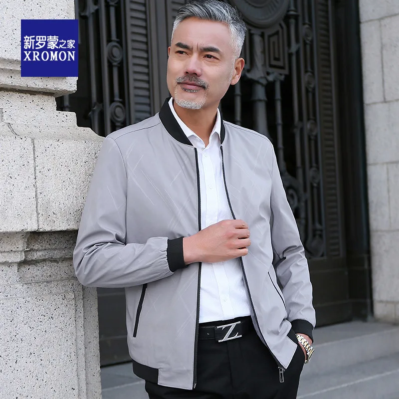 

Dad Coat Thin Type for Spring And Autumn 40 Middle-aged Father Men'S Wear 50-60 Jacket 45 Middle-aged New Style Clothes