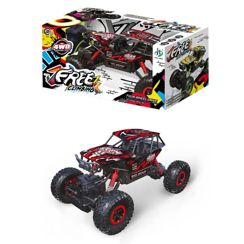 

1:16 Scale RC Car 2.4GHz Remote Control 4WD Dual Motor Electric High Speed Off-road Vehicle Children Rock Crawler Toy