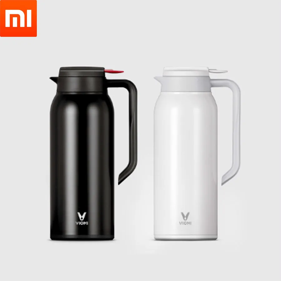 

Xiaomi VIOMI 1.5L Thermos Bottle Big Thermos Kettle Stainless Steel Vacuum 24 Hours Flask Water Smart Bottle Thermos
