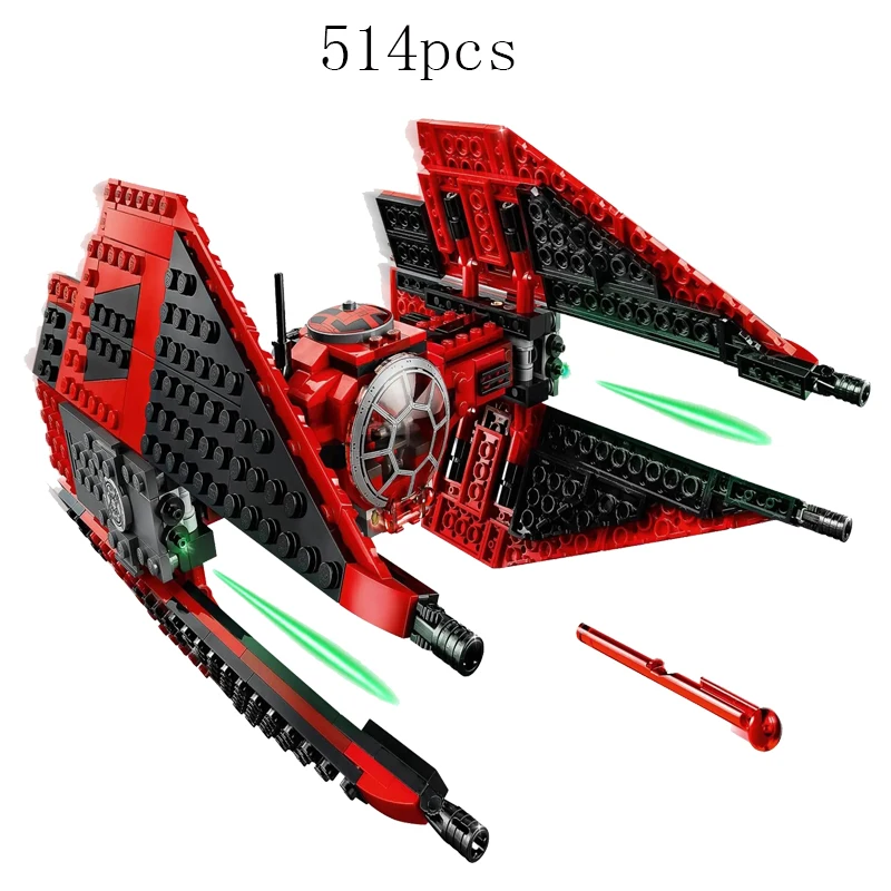 

2020 Star Wars Major Vonreg's TIE Fighter Compatible Legoinglys Star Wars 75240 Building Blocks Toys for Children Birthday Gift