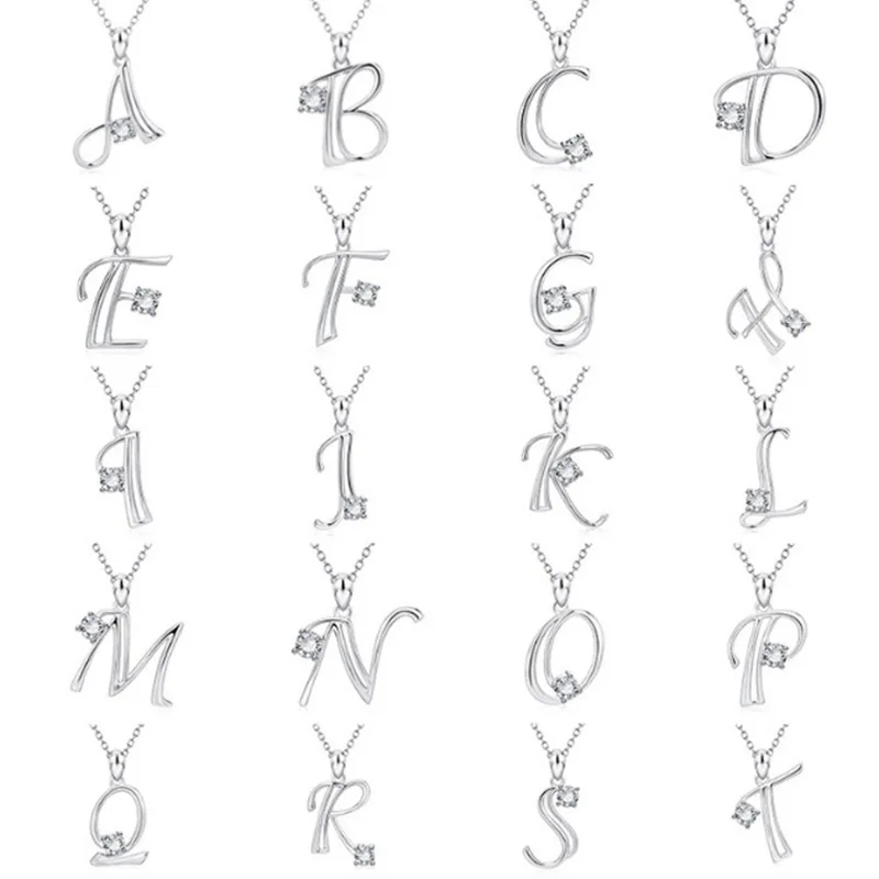 CHUHAN Fashion Tiny Heart Dainty Initial Necklace with Letter Name Choker Necklace for Women Pendant Jewelry Accessories Gift