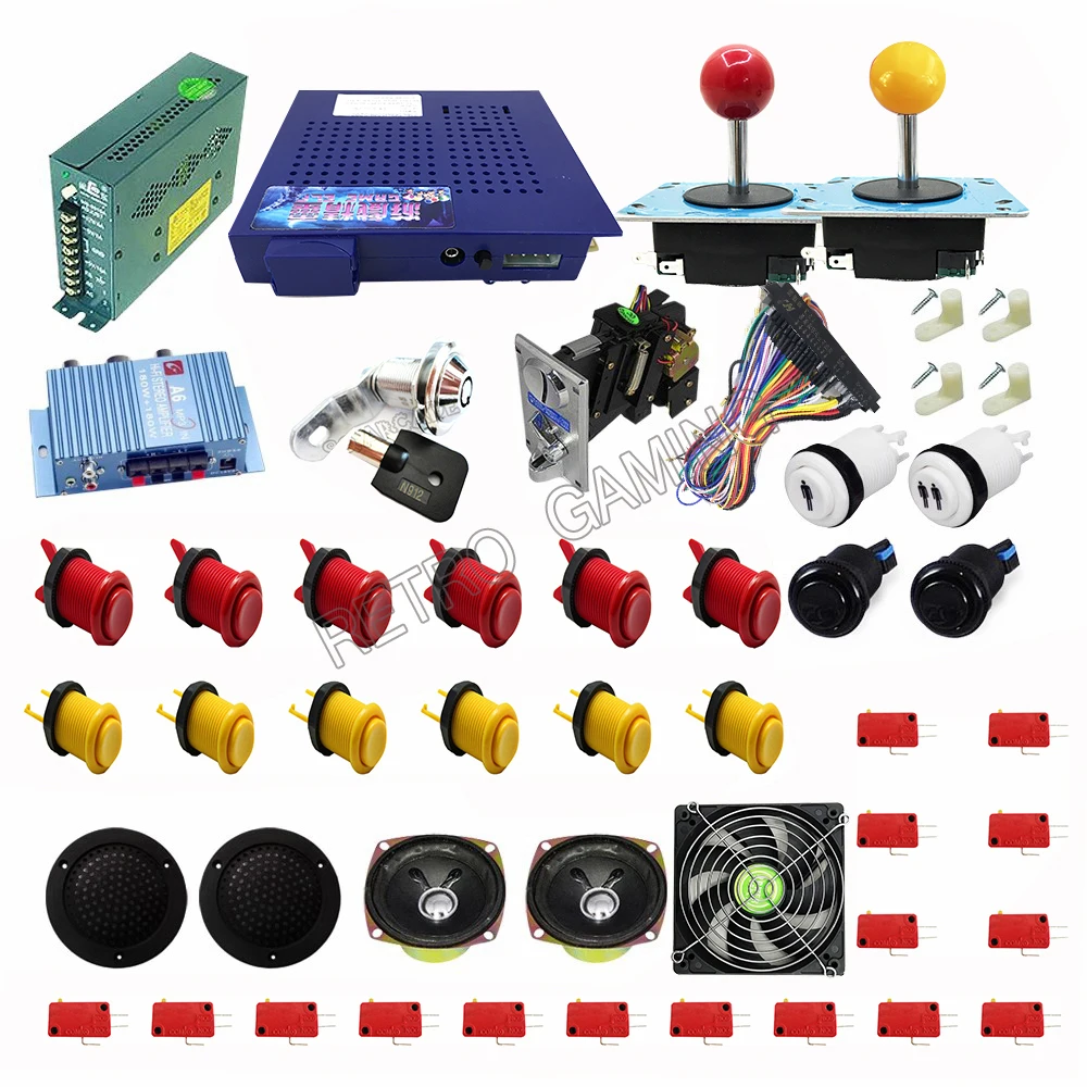 US $254.31 jamma pcb 138 in 1 diy arcade cabinet kit build your own 2 player bartop mame machine full kits
