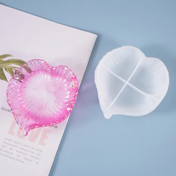 

Epoxy Resin Silicone Mold DIY Jewelry Making Tool Leaf Plate Organizer Decor