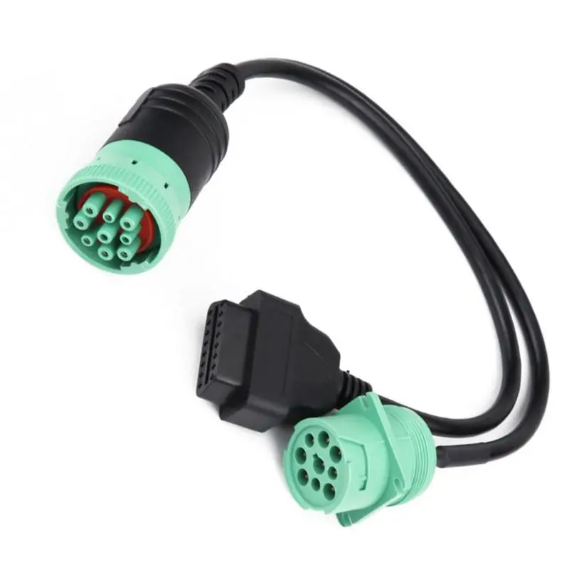 OBD 2 высокого Скорость удлинитель сплиттер Y-din-кабелем 9-контактный штыревой Женский до 16 Pin адаптер