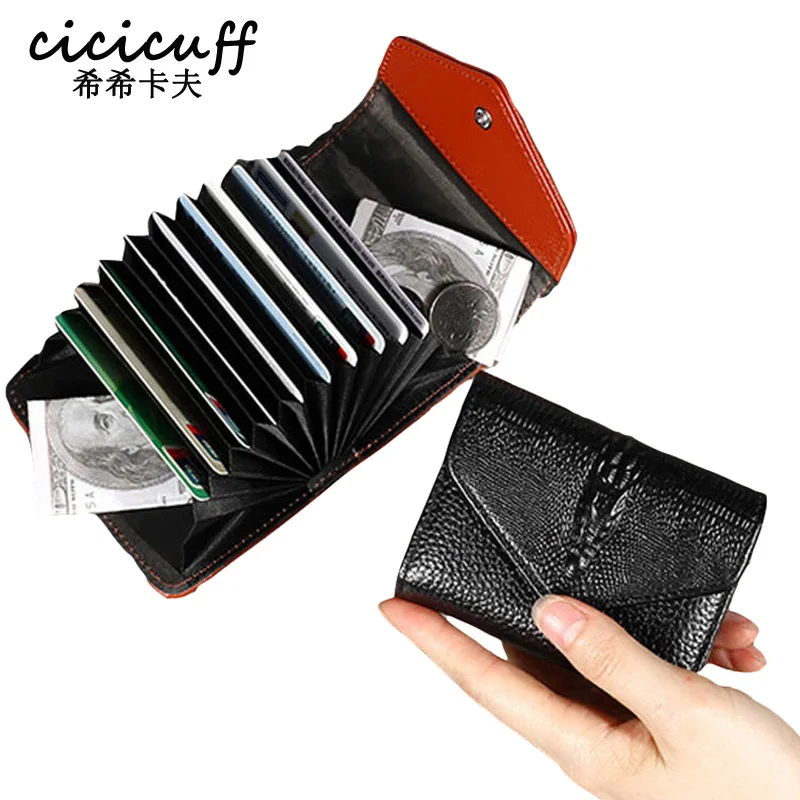 

Women Anti Rfid ID Credit Card Holder Case Wallet Crocodile Business Bank Card Holder Bag Organ Creditcard Visit Cardholder