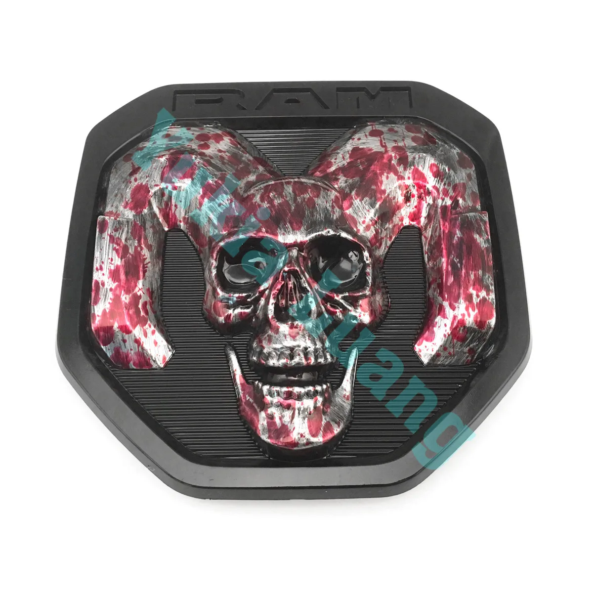 Красный Серебряный 3D череп ram Head Mopar Эмблема для багажника для ram 1500 DT