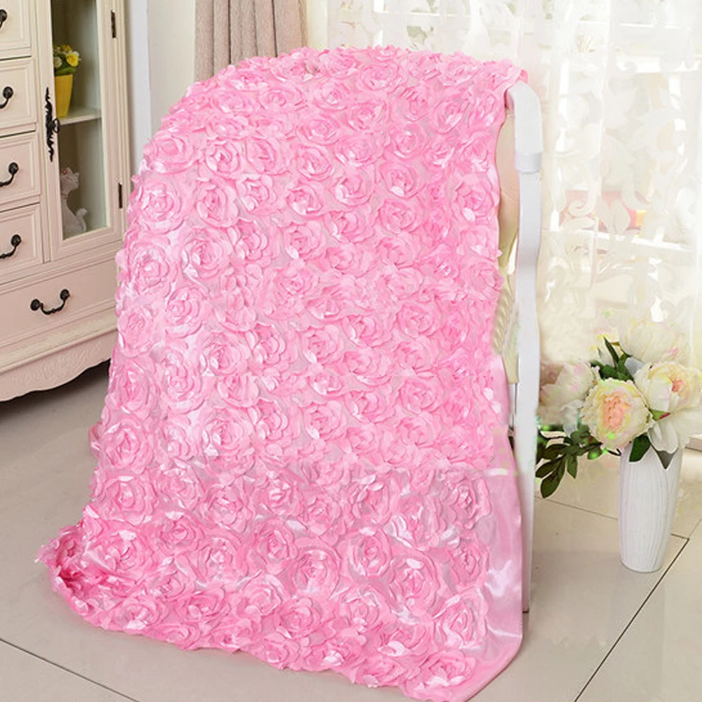 1.4mx5yard) Свадебные украшения 3D цветок розы Ткань Свадебный ковер вечерние фон DIY Украшение домашний декор "сделай сам"