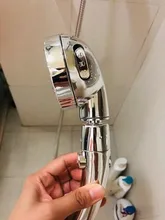 Shower-Head Stop-Button Rotating Water-Pressure Adjustable Degrees 360 with 3-Mode