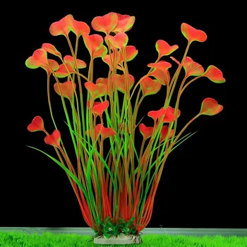 

Beautiful Plastic Artificial Aquarium Plants Decoration Submersible Aquatic Fish Tank Grass Ornament Plant Aquarium Background