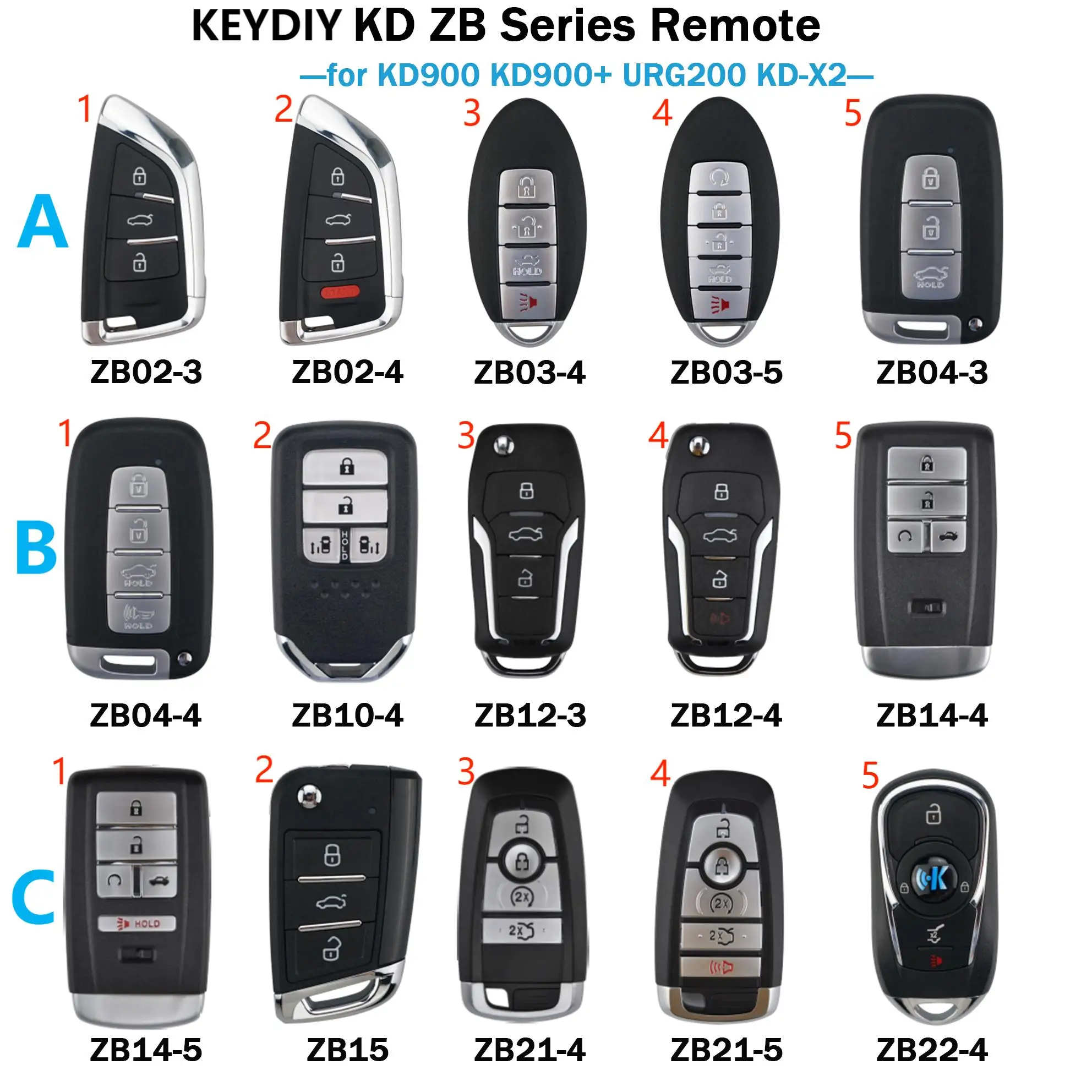 KEYDIY ZB Series ZB02-ZB22 Smart Remote Key for KD-X2 | Автомобили и мотоциклы