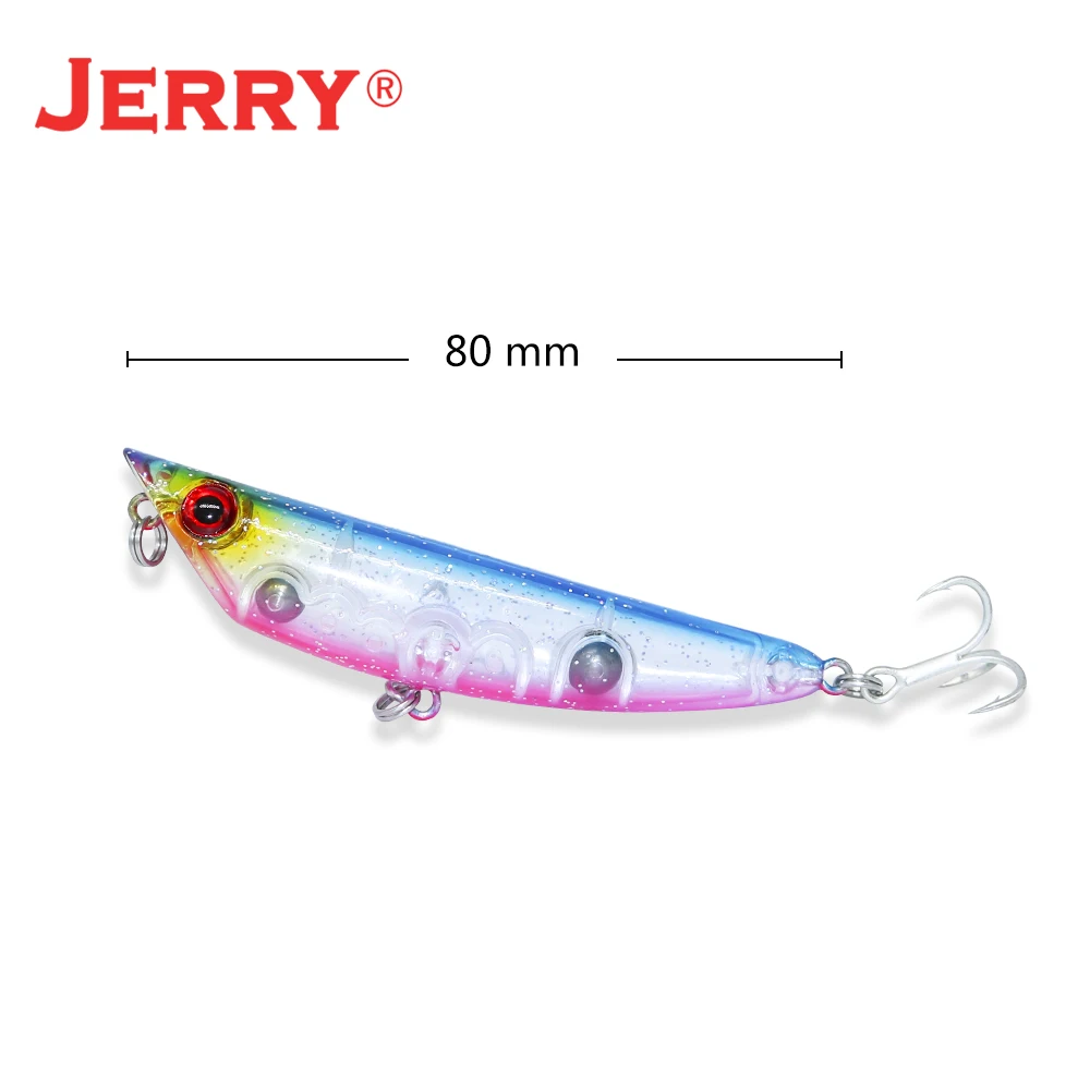 Jerry, 1 шт., 80 мм, 7,8 г, плавающий Поппер, для прогулок, для собак, на поверхности, для верхней воды, искусственная приманка, рыболовные приманки, рыболовные снасти, оборудование, pesca