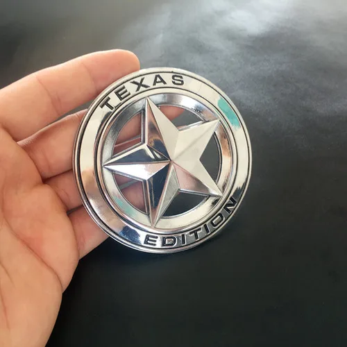 1 шт., 3D металлическая эмблема «Texas Edition», щит, пентаграмма, эмблема, значок, автомобильный крыло, наклейка на боковой корпус для Wrangler Liberty Grand, автомобильный Стайлинг - Название цвета: style 4