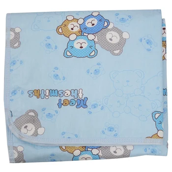 

Baby reusable cotton waterproof wrap pad diaper mat (M size)
