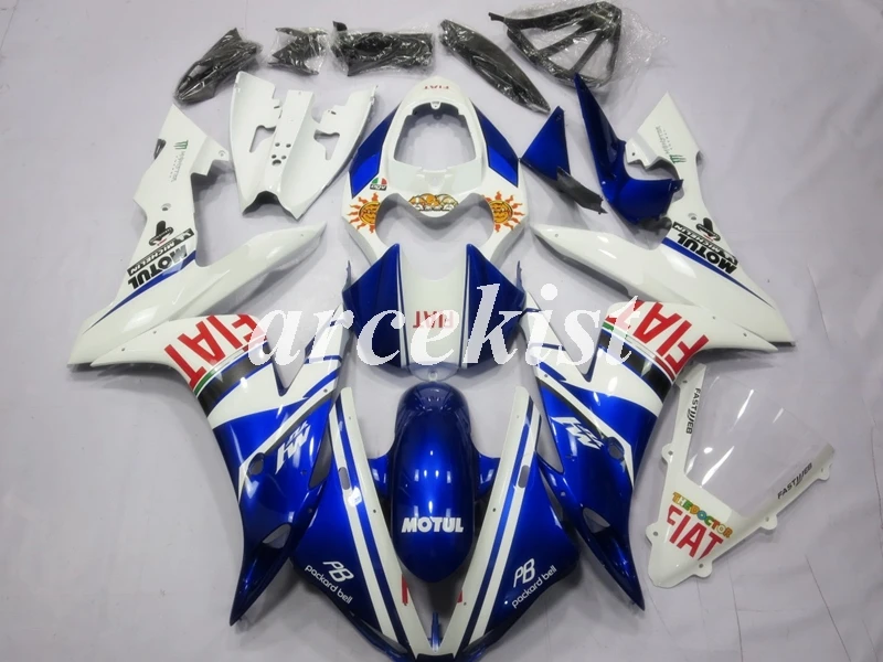 Литьевая Форма ABS мотоцикл обтекатель комплект подходит для YAMAHA YZF-R1 2004 2005 2006 r1 04 05 06 тело набор синий черный