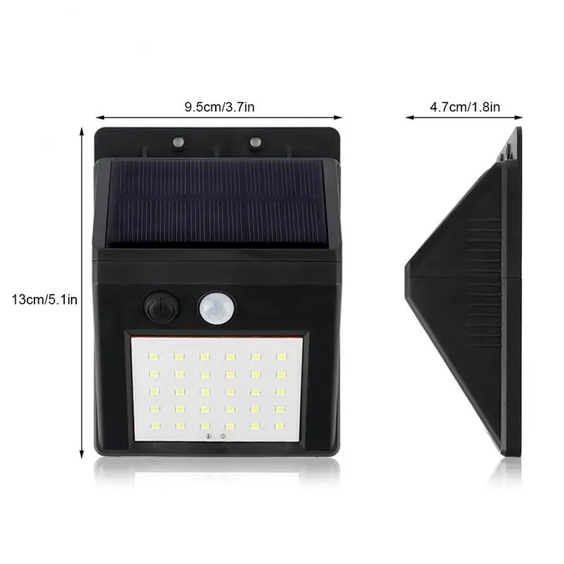 100LED COB Солнечная лампа Сплит PIR датчик движения Прожектор уличный прожектор Водонепроницаемый Открытый Сад безопасность Ночной Настенный светильник