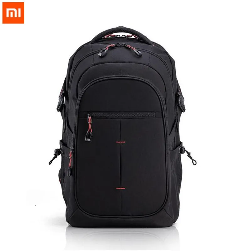 Xiaomi Mijia 25L Большой Вместительный мужской рюкзак, Мужская 15 дюймовая сумка для компьютера, водонепроницаемая дорожная сумка, многофункциональный рюкзак, сумка - Цвет: black