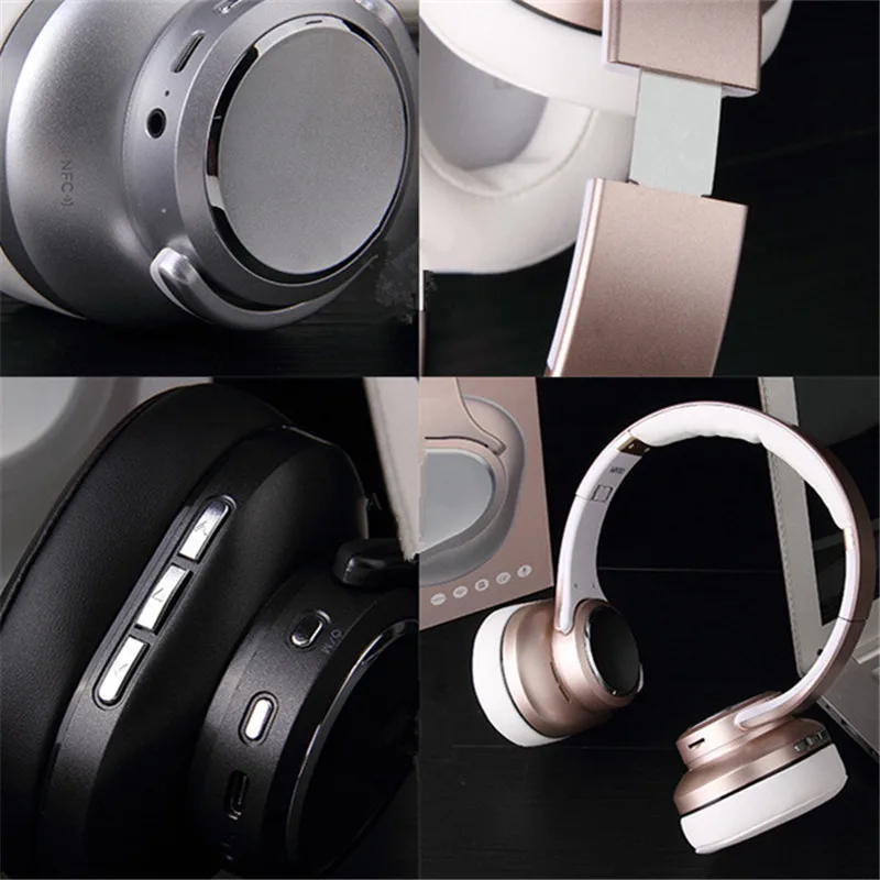 SODO Bluetooth наушники Колонки 2 в 1 складные NFC HiFi стерео беспроводные V5.0 с микрофоном