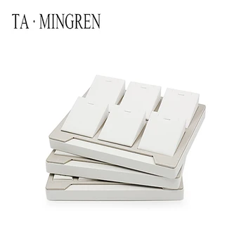 

Hot Selling Custom Leather Ring Necklace Pendant Jewellery Display Tray