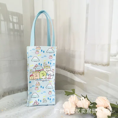see chart Sumikko gurashi модные Переносные сумки для обедов, мультяшная бутылка для воды, сумка-тоут, теплая сумка для хранения, подарки для женщин и девочек, новинка - Цвет: see chart