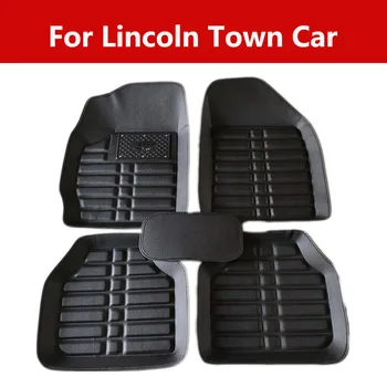 

Car Floor Mats Leather Car Mats For Lincoln Town Car Waterproof Non-Slip Leather Liner Set