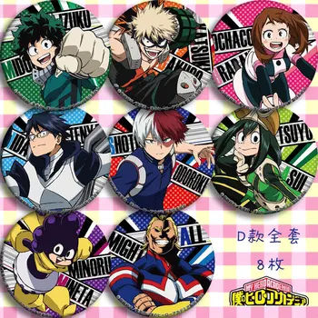

Anime My Hero Academia Midoriya Izuku Bakugou Katsuki Todoroki Shoto Cosplay Bedge Cartoon Bags Badge Button Brooch Pin Gift