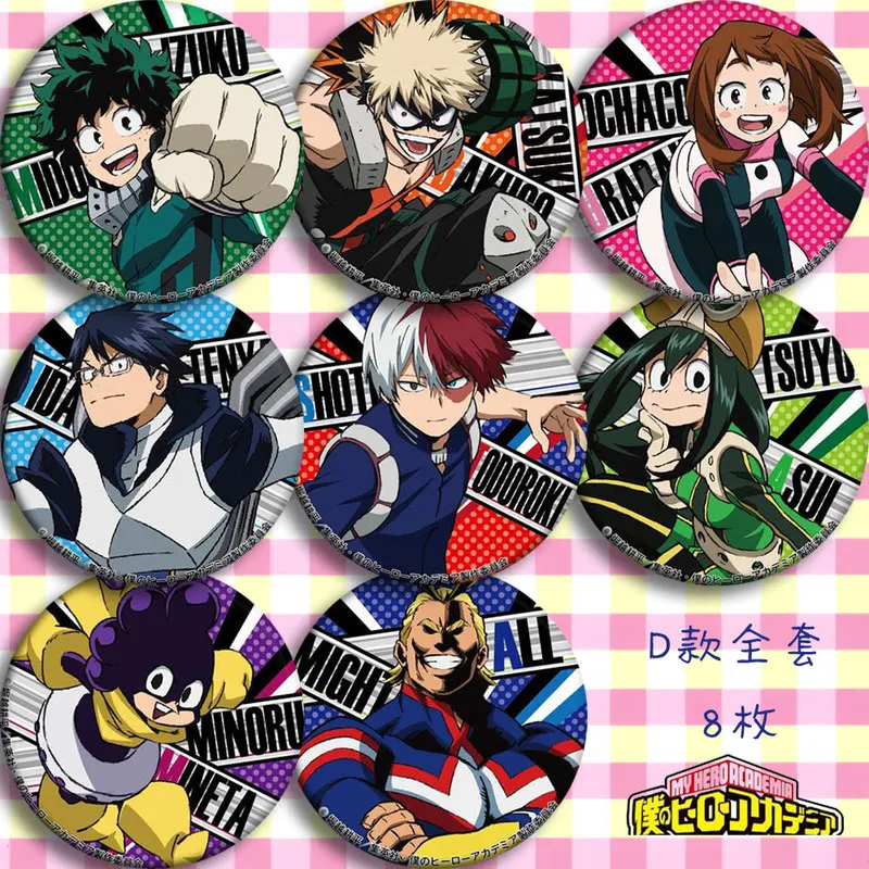 Аниме Мой герой Академия мидория Izuku Bakugou Katsuki Todoroki Shoto Косплей Bedge мультфильм