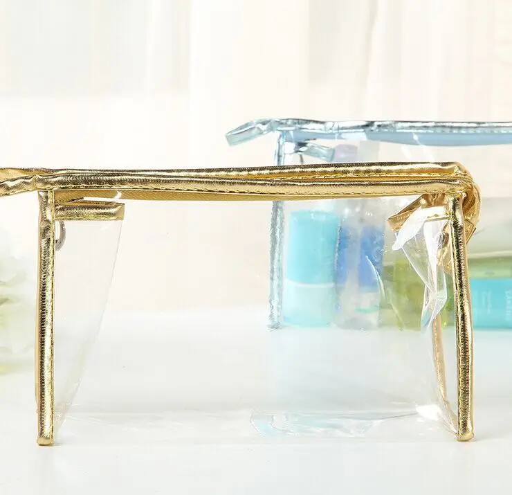 

2019 New Style Low Price PVC Storage Bag Korean Version of the Tundish Clutch Transparent Waterproof Cosmetic Bag