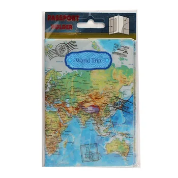 

Colorful World Map Passports ID Credit Card Bag Passports Holder Travel Accessories Best Sale-WT