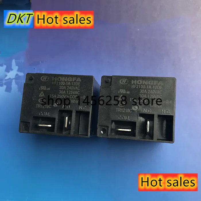 100% Оригинальный Neue HONGFA HF HF2100-1A-12DE 12VDC HF2100-1A-24DE HF2100-1A-24DEF 24VDC 30A 4 Пина Мощность
