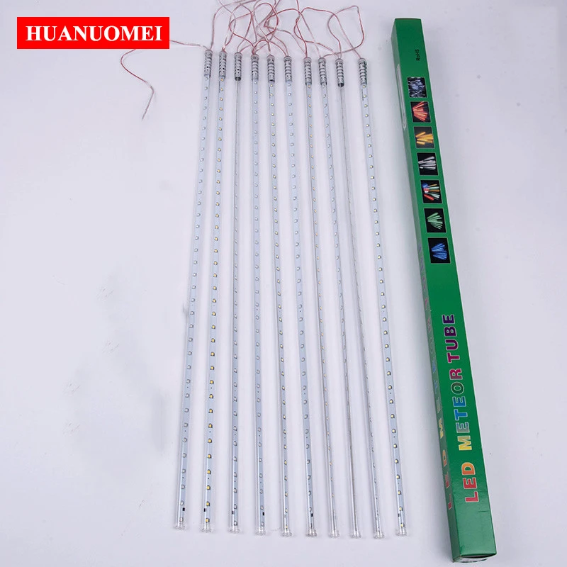 DC12V 80CM LED Meteor Tube Lights Chrismas Outdoor Street Tree Garden Decoration Landscape Red