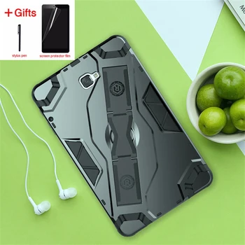 

For SM-T580 Case For Samsung Galaxy Tab A 10.1 T580 T585 Kids Safe Shockproof TPU Cover full protection+hand strap for SM-T585