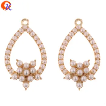 

Cordial Design 50Pcs 18*31MM Jewelry Accessories/Hand Made/Imitation Pearl/DIY Making/Earrings Connectors/Earring Findings