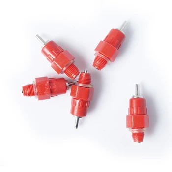 

New 5pcs Water Nipples Stainless Steel Ball Drinker Poultry Chicken Duck Screw