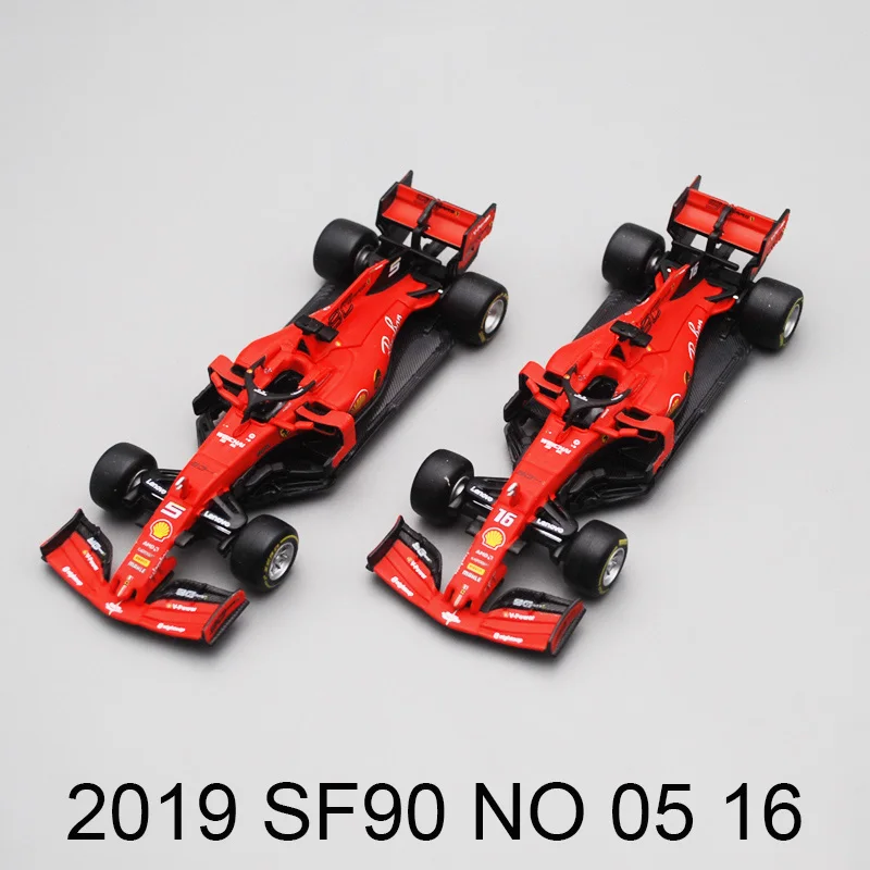 Bburago 1/43 1:43 2019 SF90 Феррари Leclerc Феттель No5 No16 F1 Формула 1 гоночный автомобиль литой