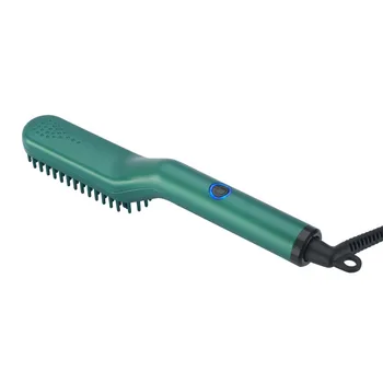 

EU Plug Beard Straightener for Men, Heated Hair Beard Straightener Beard Brush Beard Straightening Comb for Men Gifts