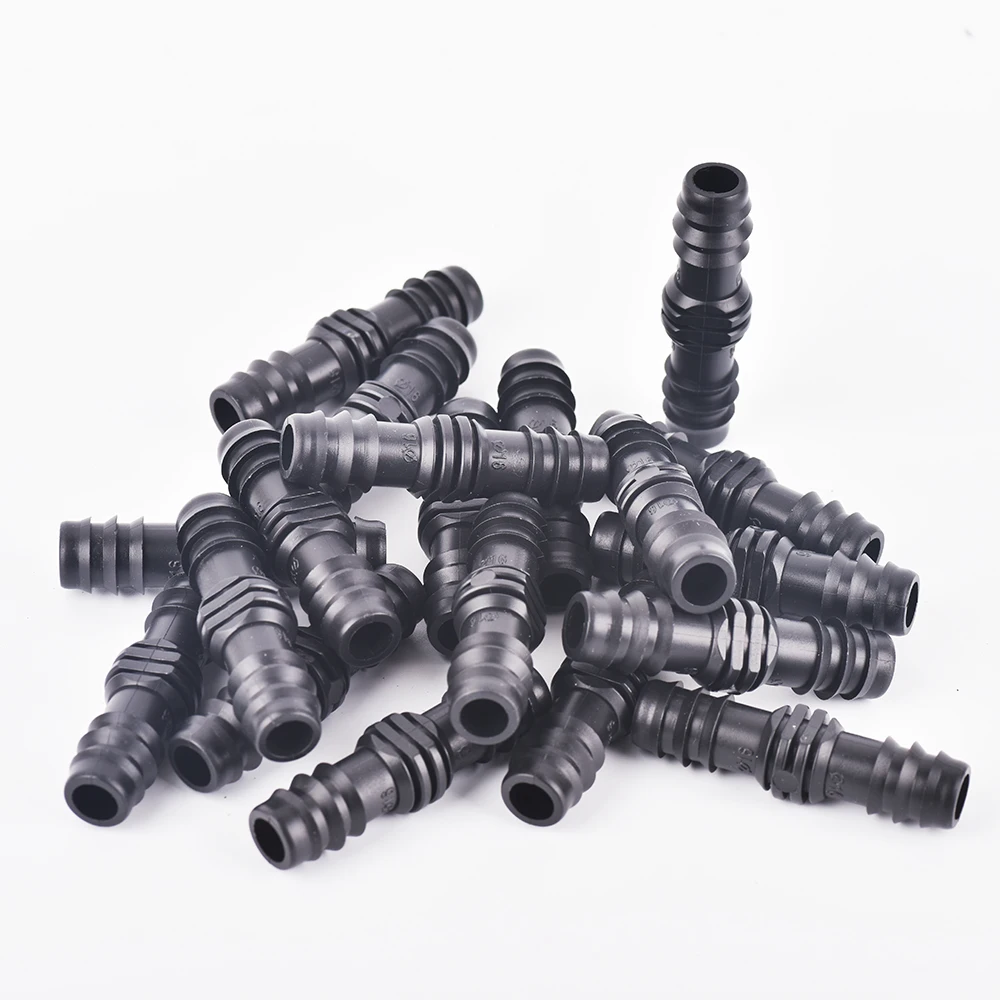 10PCS 16mm Barbed Elbow 90 Degree Connector for Micro Irrigation 1/2'' PE Pipe Tubing Hose Drip Fitting Garden Watering