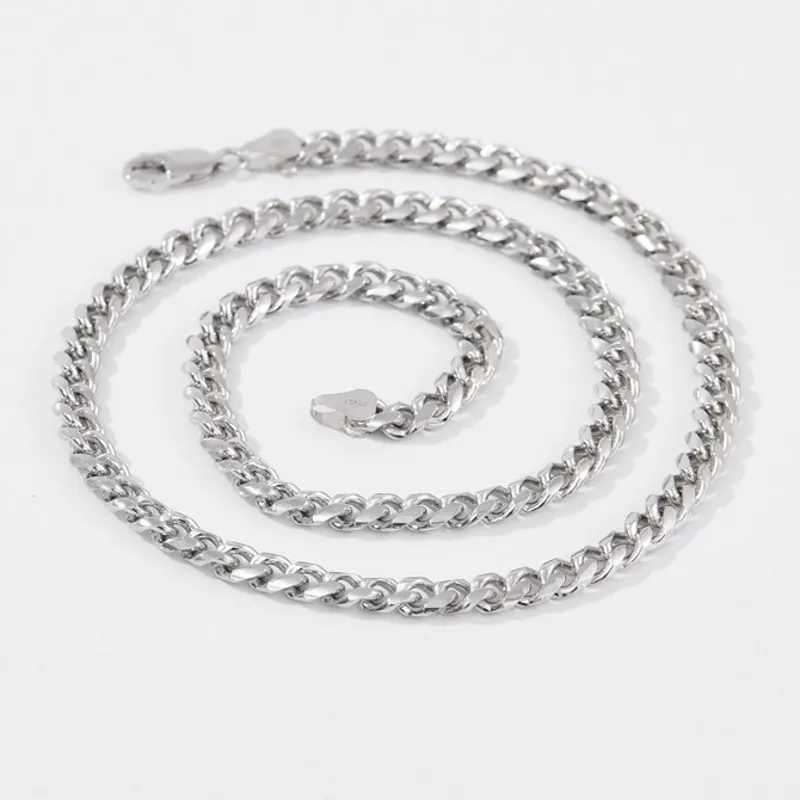 Horsewhip Chain Necklace | Thick Silver Chain S925 | Chain