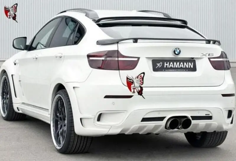 High quality Carbon Fiber Car Rear Trunk Lip Spoiler Wing Fits For BMW X6 E71 2008.2009.2010.2011.2012.2013.2014 | Автомобили и