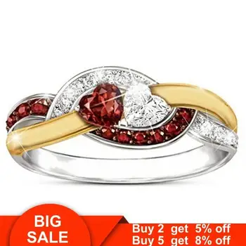 

Charm Heart Cross ring Real 925 Sterling silver AAAAA cz Engagement Wedding Band Rings for women Statement Party Jewelry