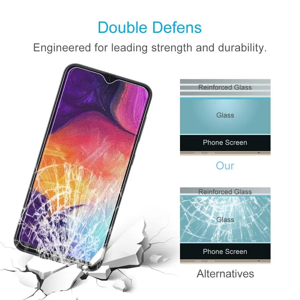 HAWEEL 10 шт Для samsung Galaxy A50 9D защитная пленка из закаленного стекла для Galaxy A50 A10
