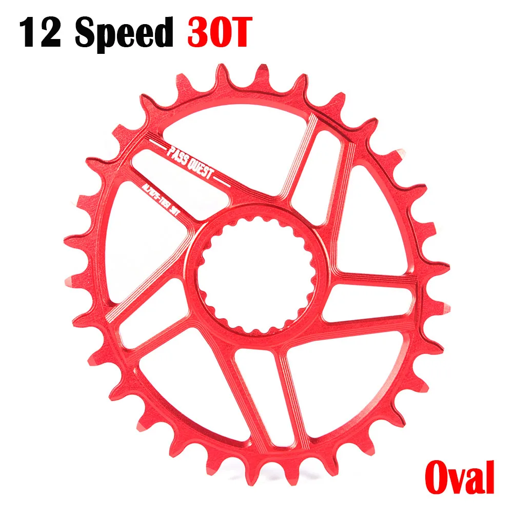 OvalRD30T 12 скоростная сеть MTB кольцо горный велосипед цепь 28T 30T 32T 34T 36T 38T 40T Овальный Круглый для boost M7100 M7130 M8100 M9100 - Цвет: OvalRD30T