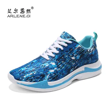 

2019 Men Running Shoes Hot Sale Unisex Sneakers Quality Blue Outdoor Sport Shoes Women Trainers Jogging Walking Athletic Shoes
