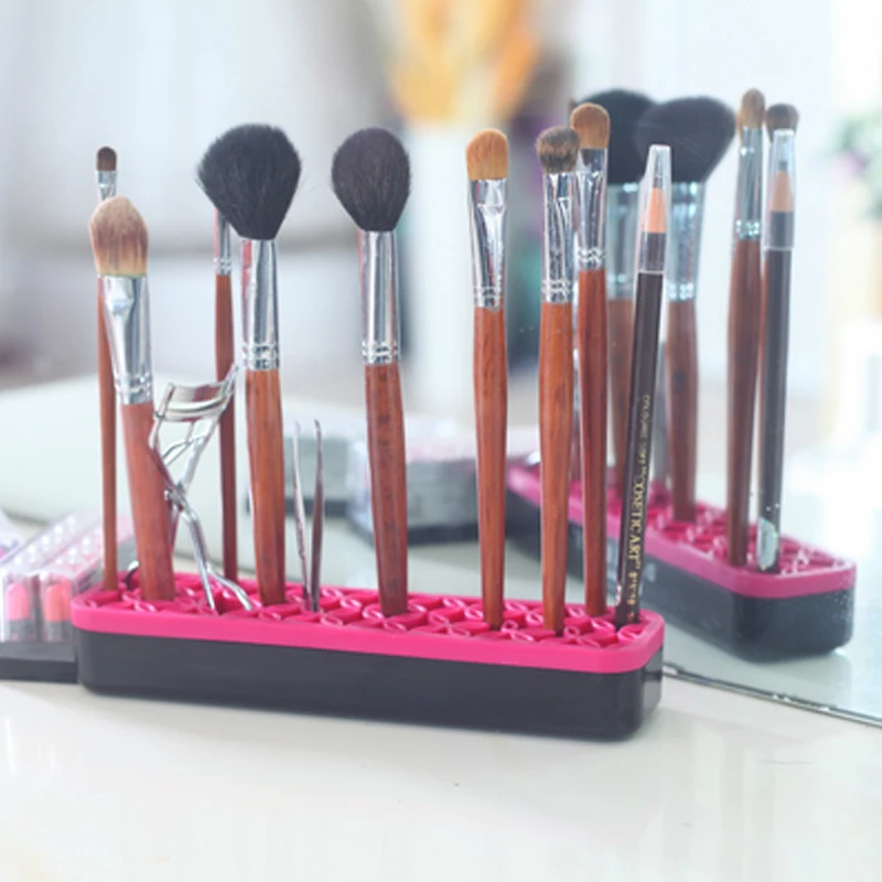 

Silicone Makeup brush Organizer Cosmetic Storage Box Magic Makeup Organizer Holder DROP SHIP