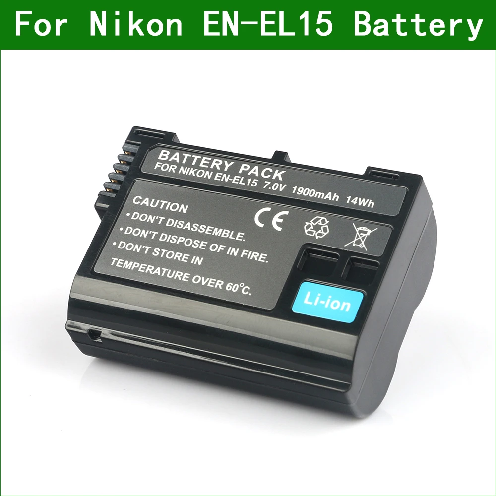 En-El15 Enel15 En El15 En-El15B Batteria Fotocamera Digitale Per Nikon D800 D800E D810 D810A D850 D7000 D7100 D7200 D75001 V1