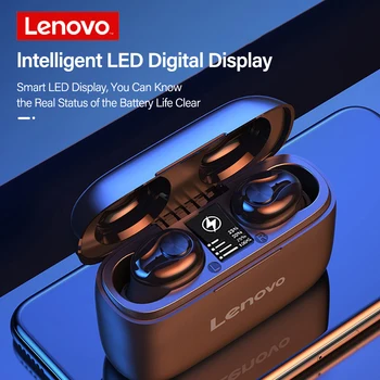 Lenovo HT18 TWS véritable casque sans fil avec boîte de charge 1000 mAh Bluetooth écouteurs affichage LED écouteurs HIFI casque stéréo 4