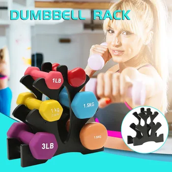 

Dumbbell Rack Stand 3 Tier Dumbbells Hand Weights Sets Holds 30 Pounds
