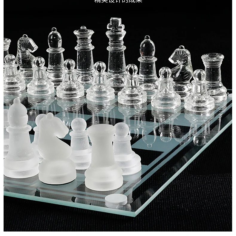 Luxury Sculpture Board Chess Games Crystal Premium Gathering Chess Pieces Set Family Table Game Gry Planszowe Adult Games Ed50zm