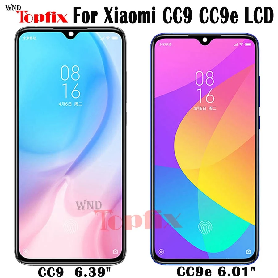 

Super AMOLED New Original Xiaomi CC9 LCD Display Touch Screen Xiaomi CC9e LCD Mi A3 LCD Assembly Replacements Parts