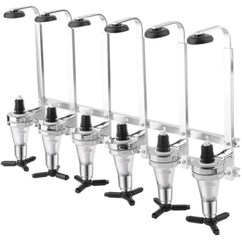 

Stainless Steel Wall Mount Stand 6 Bottle Drinks Optics Bar Butler Spirits CNIM Hot